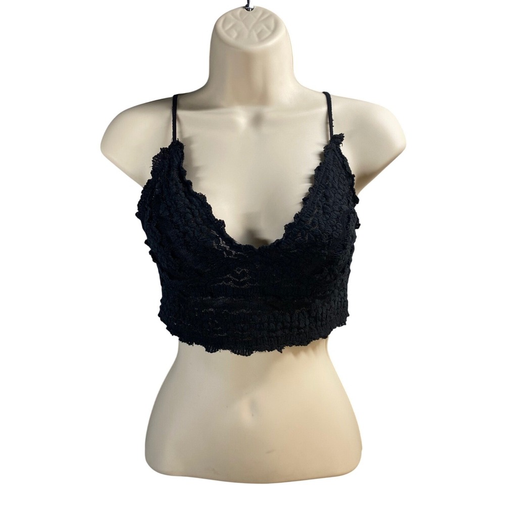 Free People FP One Lace Bralette Womens Small Boho Coquette Indie Fairy Grunge - Picture 1 of 8